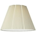 thumbnail image 3 of Springcrest Set of 2 Empire Lamp Shades Eggshell Large 9" Top x 17" Bottom x 12.25" High Spider Replacement Harp and Finial Fitting, 3 of 6