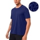 thumbnail image 1 of Ceisia Men's Slim Fit Short Sleeve Crew Neck Athletic T-shirt Quick Dry Solid Color Workout Top Dark Blue M Gifts, 1 of 6
