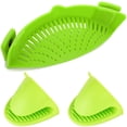 thumbnail image 1 of Clip de Passoire en Silicone avec 2 Autres Gants en Silicone, 1 of 1