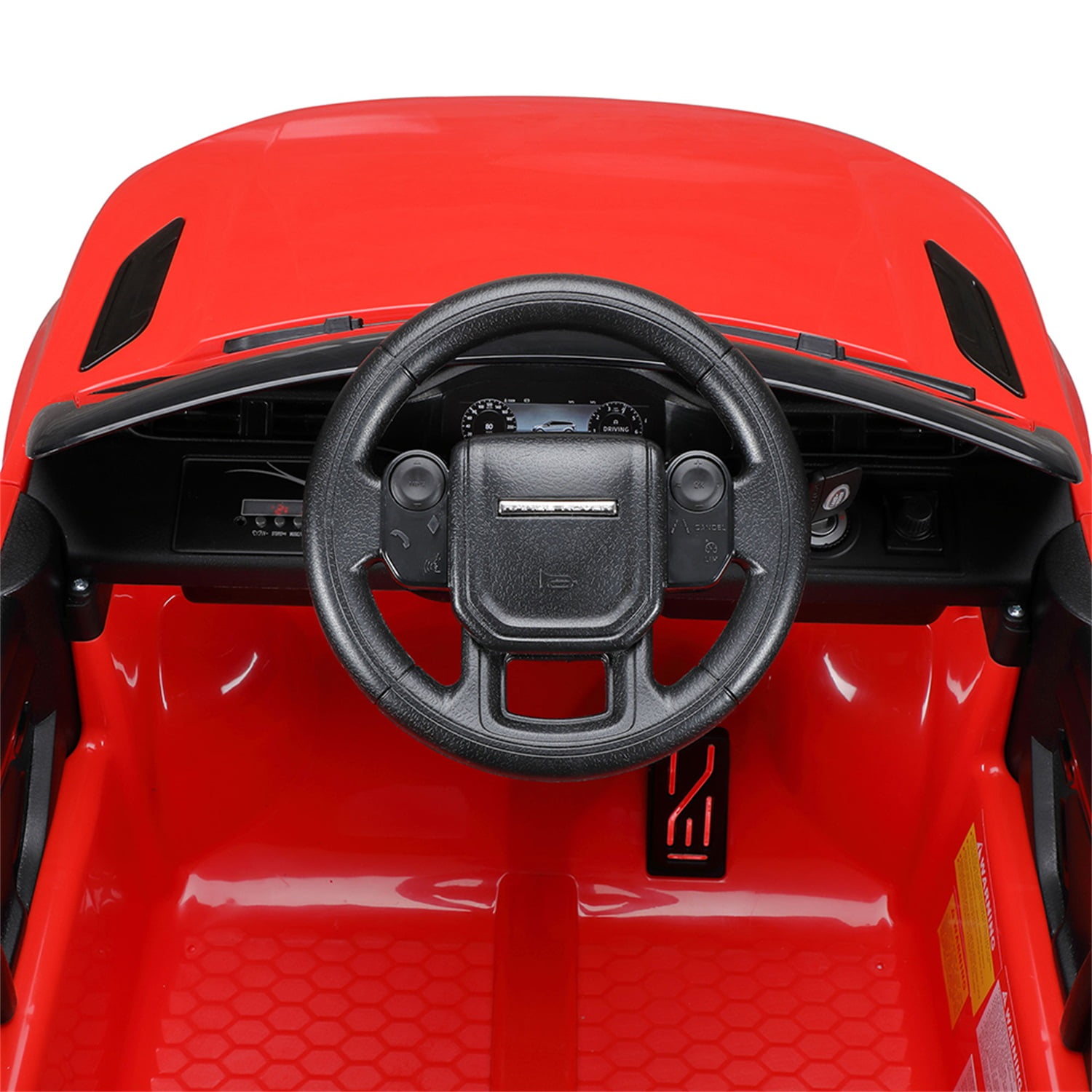 CIPACHO Licensed Land Rover Ride on Cars Toy with 2.4G Remote Control, 12V Car for Kids, Double Doors, LED Lights, Red