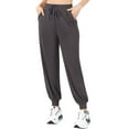 thumbnail image 2 of Womens Soft French Terry Loose Fit Drawstring Jogger Pants, 2 of 7