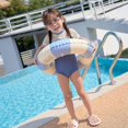 thumbnail image 3 of Flotadores de piscina inflables con forma de círculo de rayas vintage para niños, para fiestas en la piscina y en la playa, 3 of 4