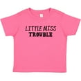 thumbnail image 3 of Inktastic Little Miss Trouble Girls Baby T-Shirt, 3 of 5