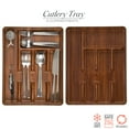 thumbnail image 4 of Kitchen Details 5 Compartment Wood Look Cutlery Tray, 4 of 8