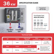 Atmor PRO XTP 36kW Self-Modulating Digital Electric Tankless Water Heater, 7.03 GPM