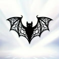 thumbnail image 5 of HELLOYOUNG Gothic Bat Wall Art - Vintage Iron Silhouette with Spider Web Design, Weatherproof Indoor/Outdoor Metal Sculpture Halloween Decor for Living Room Porch  Unique Gothic Wall Sculptures, 5 of 6