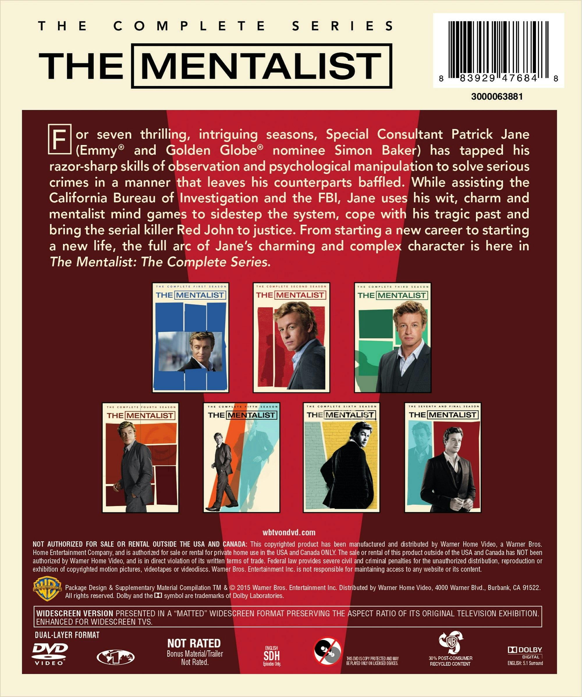 TVドラマ THE MENTALIST COMPLETE DVD BOX Amazon.com: Warner Bros The Mentalist: The Complete Series