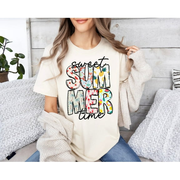 Sweet Summer Time shirt, Summer Tee, Summer Mom Shirt, Retro Summer Shirt, Hello Summer Shirt, Summer Vibes Shirt, Sunshine Shirt, Women’s summer
