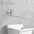 thumbnail image 2 of Stainless Steel Single Faucet with Extended Reach and 180-Degree Swivel for Kitchen Sink and Mop Pool Tap, 2 of 5