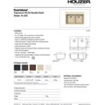 thumbnail image 3 of Houzer M-200 MOCHA Quartztone Series Granite Topmount 50/50 Double Bowl Kitchen Sink, Mocha, 3 of 8