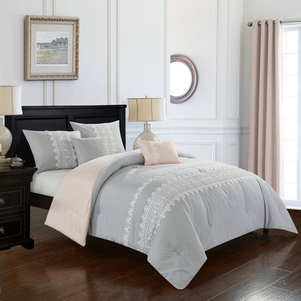 Better Homes & Gardens Lace Stripe Comforter Set