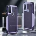 thumbnail image 3 of Armor Case for Motorola Moto G Play 2023, Moto G Pure, Moto G Power 2022, [Military Grade Anti-Drop] Rugged Hybrid Hard PC+Soft Silicone Heavy-Duty Tough Durable Bumper Phone Case, Lightpurple, 3 of 8