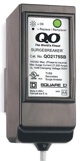 Square D by Schneider Electric QO2175SB QO SurgeBreaker Surge Protective Devi... 