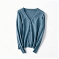 thumbnail image 3 of BXJX Girls Cardigan Sweaters Size 6, Button Down Casual Long Sleeve V Neck Fall Knit Layering Tops, 3 of 6