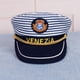 thumbnail image 5 of 1pc Sombrero de Capitán Marino Gorra de Rayas Azules Cosplay Sombrero de Capitán Adulto Estilo Manian para Adultos (Niños 54cm Ajustable), 5 of 5