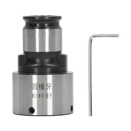 

ound Die Chuck 31mm OD Interface Carbon Steel Precise Lathe Tool Round Die Tapping Collet Fine Thread