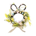thumbnail image 2 of Plastic Ring Easter Bunny Wreath with Eggs Spring Home Decor for Easter Holiday Door Wall Table(1Pcs) Rkxzt, 2 of 8