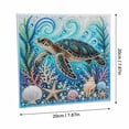 thumbnail image 3 of Creative Pearl Painting DIY Kit Ocean Theme, Marine Life Diamond Art Craft Set with Crystal Beads, DIY Wall Hanging Decor, Fun Handmade Hobby Activity,E, 3 of 9