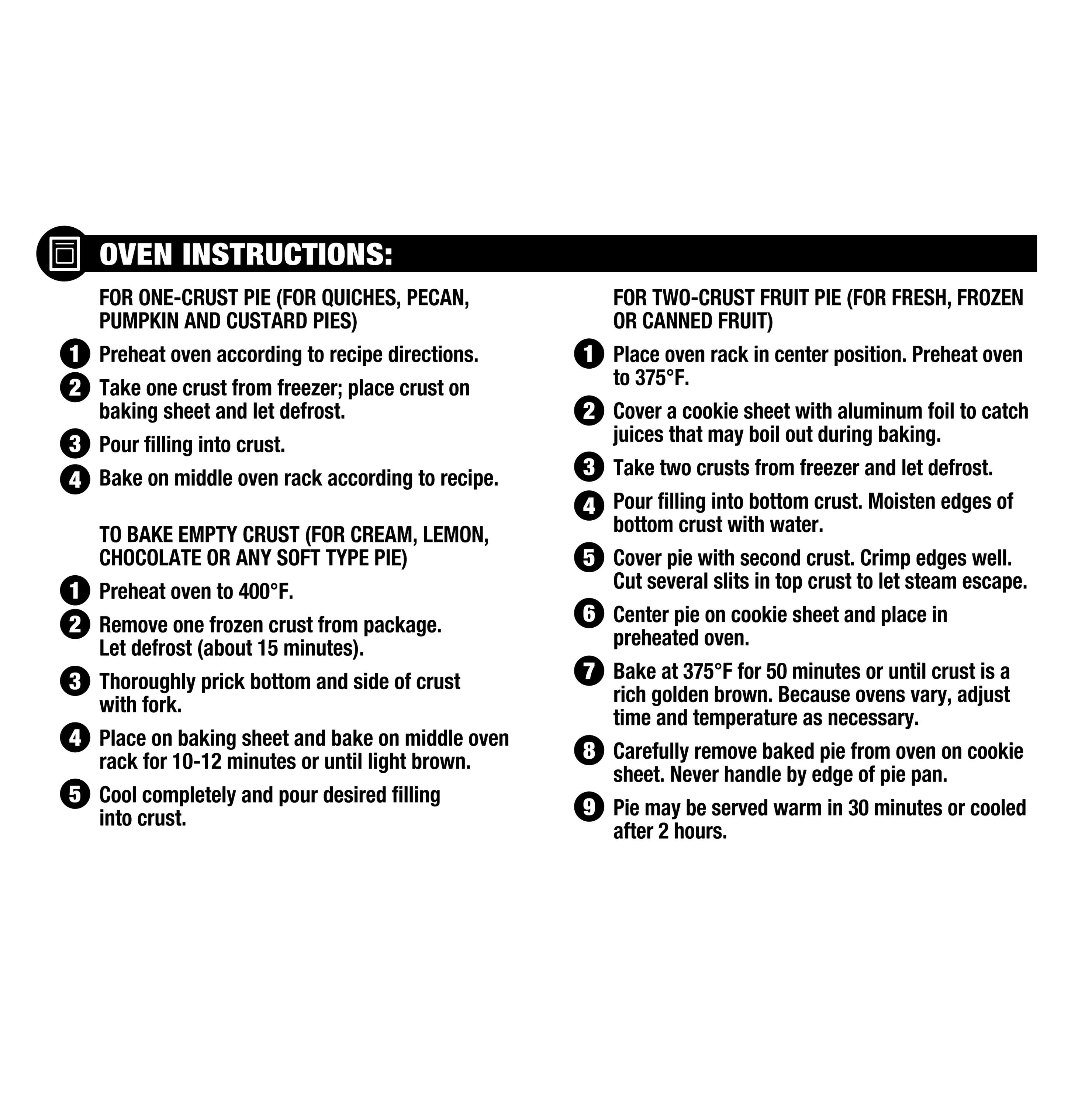 Great Value Frozen Deep Dish Pie Crusts, Two 9-inch Pie Crust & Pans, 16 oz