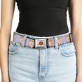 thumbnail image 5 of Looney Tunes Belt, Seatbelt Buckle Belt, Porky Pig Hip Hop Expression Lavender, Youth 22 to 32 Inches, 5 of 9