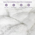thumbnail image 3 of LuxeHeat Electric Heated Mattress Pad Queen Size Zoned Dual Control 10 Heat Levels 1-12H Timer,Sherpa,Illuminated Button, 3 of 6