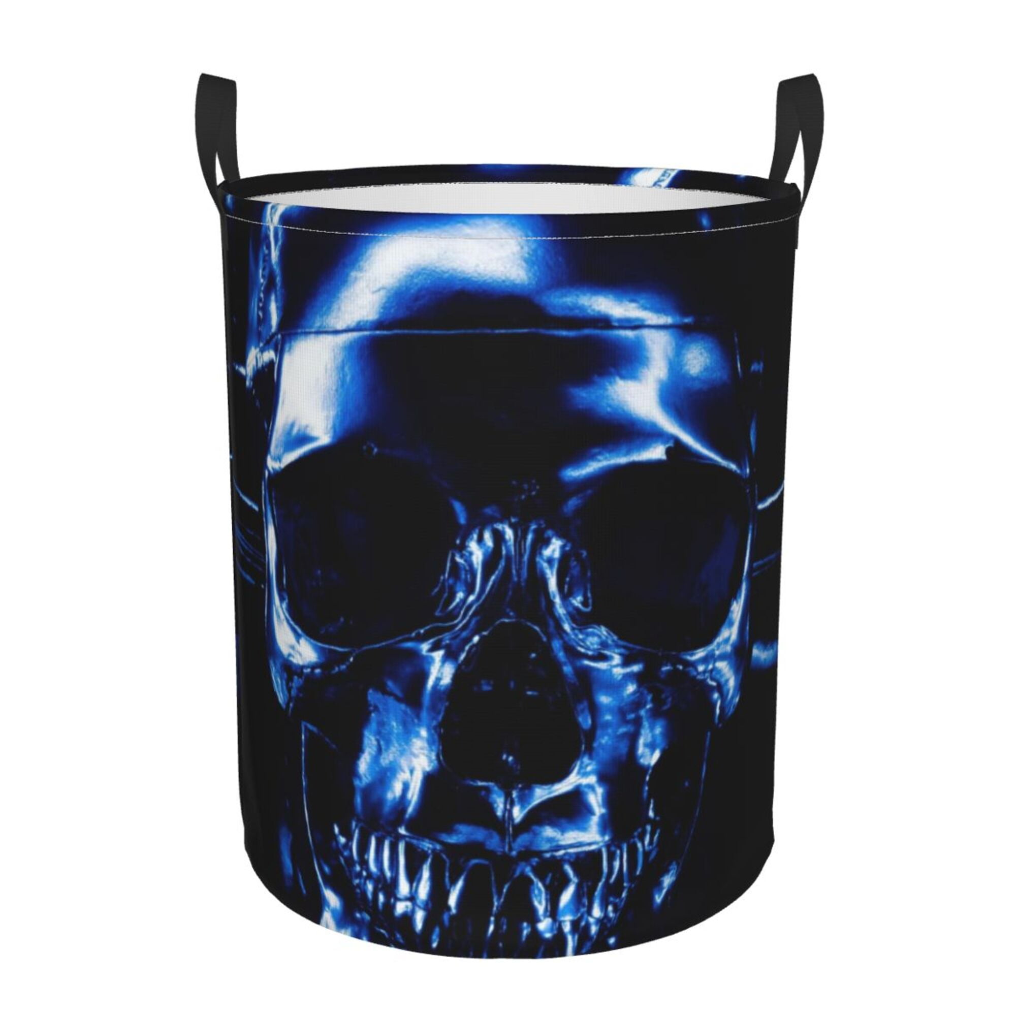 Skull Trippy Psychedelic Laundry Basket