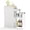 White, variant on Gymax Slim Storage Cabinet Narrow Bathroom Cabinet w/ Slide Out Drawer & Spacious Top 2 Rolling Wheels White