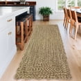 thumbnail image 3 of FairOnly 2'x8'Modern Ripple Weave Texture Machine Washable Runner Rug for Kitchen Hallway Ultra Thin Low Pile Non Slip Rug for Laundry,Beige Yellow, 3 of 7