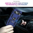 thumbnail image 5 of SaniMore Tri-layer Case for Google Pixel 8 Pro 6.7" 2023, 360° Rotating Holder/Kickstand Rugged PC Back + TPU Bumper Magnetic Car Mount Anti-fingerprint Anti-fall Heavy Duty Protective Case, Blue, 5 of 7