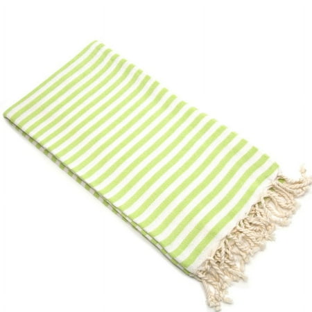 Linum Home 100% Turkish Cotton Fun in the Sun Striped Pestemal Beach Towel