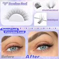 thumbnail image 5 of Natural Lash Clusters Wispy Lash Extensions Short 10-14mm DIY Cluster Eyelash Extension C-Curly 280pcs Soft Thin Band Individual Lashes by, 5 of 9