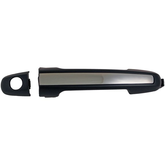Dorman 79824 Front Driver Side Exterior Door Handle for Specific Hyundai Models, Black Handle with Chrome Insert