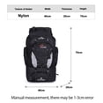 thumbnail image 4 of 80L Waterproof Hiking Backpack, Lightweight Outdoor Sport Travel Daypack, Large Mountaineering Camping, 4 of 8