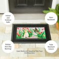 thumbnail image 4 of Evergreen Bunny Patch Sassafras Indoor Outdoor Switch Doormat 1'10"x10" Pink, 4 of 4