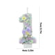 thumbnail image 3 of Decoración Digital de Pastel con Vela de Cumpleaños, Vela para Fiesta de Celebración Del Primer Cumpleaños, Flor, 3 of 7