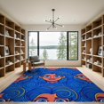 thumbnail image 2 of ODIKA Cartoon Graphic Bold Aesthetic Portrait Motif Outline Funky Refined Foldable Easy Care for Master Suite, California King, Under Bed, 2 of 7