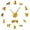Gold, variant on Bullmastiff Silhouettes Frameless Wall Clock Stickers, DIY Modern Decorative Clocks for Living Room, Bedroom, Office - Easy to Install, Large 3D Clock Design (Black,27in)