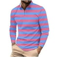 thumbnail image 2 of Blusa y camisa de manga larga con cuello vuelto para hombre, informal, con cuello vuelto, estampado, para fitness, deportiva, de manga larga, de poliéster, 2 of 5