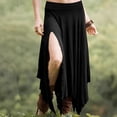 thumbnail image 2 of Jupe Maxi Bohème d'Été pour Femmes, Décontractée, Fendue, Fluide, Longue, Style Western Rétro, L, 2 of 6