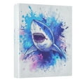 thumbnail image 2 of Angry Shark 3 Ring Hardcover Binders 1.5in Round Rings for Letter-Size Folder Paper Organizer Pockets for Office Student Recipe, 2 of 9
