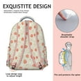 thumbnail image 5 of Lovely Strawberry Print Backpack for College & Travel - Fashionable Laptop Bag for Students, Roomy School Bag, Sweet Strawberry Pattern, Perfect Gift, 5 of 6