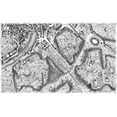 thumbnail image 2 of Nolli, Giovanni Battista  24x16 Black Ornate Wood Framed with Double Matting Museum Art Print Titled - Rome Sectional Map, 2 of 4