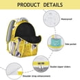 thumbnail image 4 of "Fashionable Flowers Themed Backpack Featuring Sunflower Design - Durable Bookbag with Laptop Compartment, Breathable Mesh Back Panel, Side Pockets for Water Bottles & School Supplies", 4 of 6