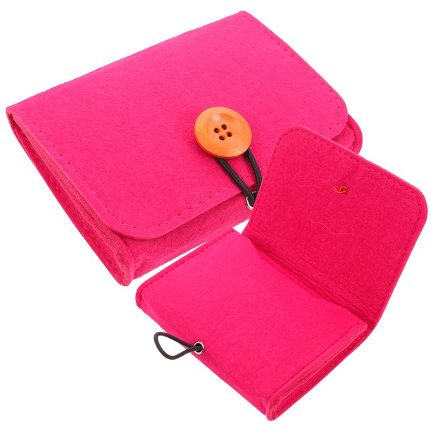 unbranded 2Ud Bolsa De Fieltro Para Esenciales Organizador Portátil Resistente Y