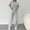 Grey, variant on Amzcrzy Lounge Sets for Women Women Fashionable Solid Color Fall and Winter Long Sleeved Comfortable Hooded Casual Pants Home Clothing Set Womens Loungewear Set Ladies Pajamas Sets