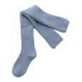 thumbnail image 2 of LAVA 2 Pairs Fluffy Knee High Socks Fuzzy Fleece Soft Long Socks Winter Warm Cozy Socks Blue, 2 of 8