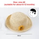 thumbnail image 2 of Hukapapa Sombrero de paja para bebé protector solar de verano sombrilla para bebé playa niños sombrero para el sol de verano lindo sombreroBeige, 2 of 5