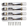 thumbnail image 1 of Xuanheng Headless Electric Guitar Bridge & Tailpiece Set Single Saddle Metal Spare Parts Guitar Parts Guitars Modification Accessories silver 4strings, 1 of 8