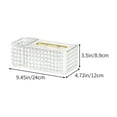 thumbnail image 3 of Storage Box Storage Containers Tissue Box Organizer, High-Grade Desktop Storage, Multi-Function Remote Control Holder, Acrylic Coffee Table Decor, Split-Part Design, 3 of 6