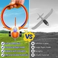 thumbnail image 4 of 3 in 1 Airplane Toy, 12.6" LED Toy Airplane Glider Airplane Launcher Toys, 2 Flight Modes, Outdoor Sports Flying Toys  (Red), 4 of 6